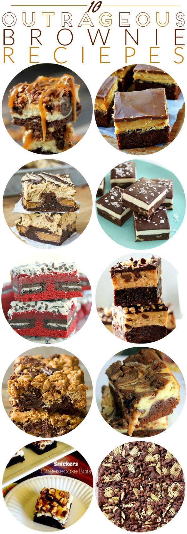 10 Outrageous Brownie Recipes roundup