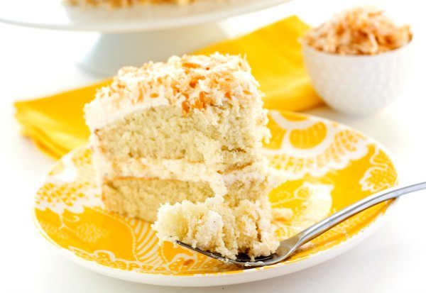 This Coconut Cream Cake is so tender and deliciously covered in Coconut Swiss Meringue Buttercream and beautifully toasted coconut.