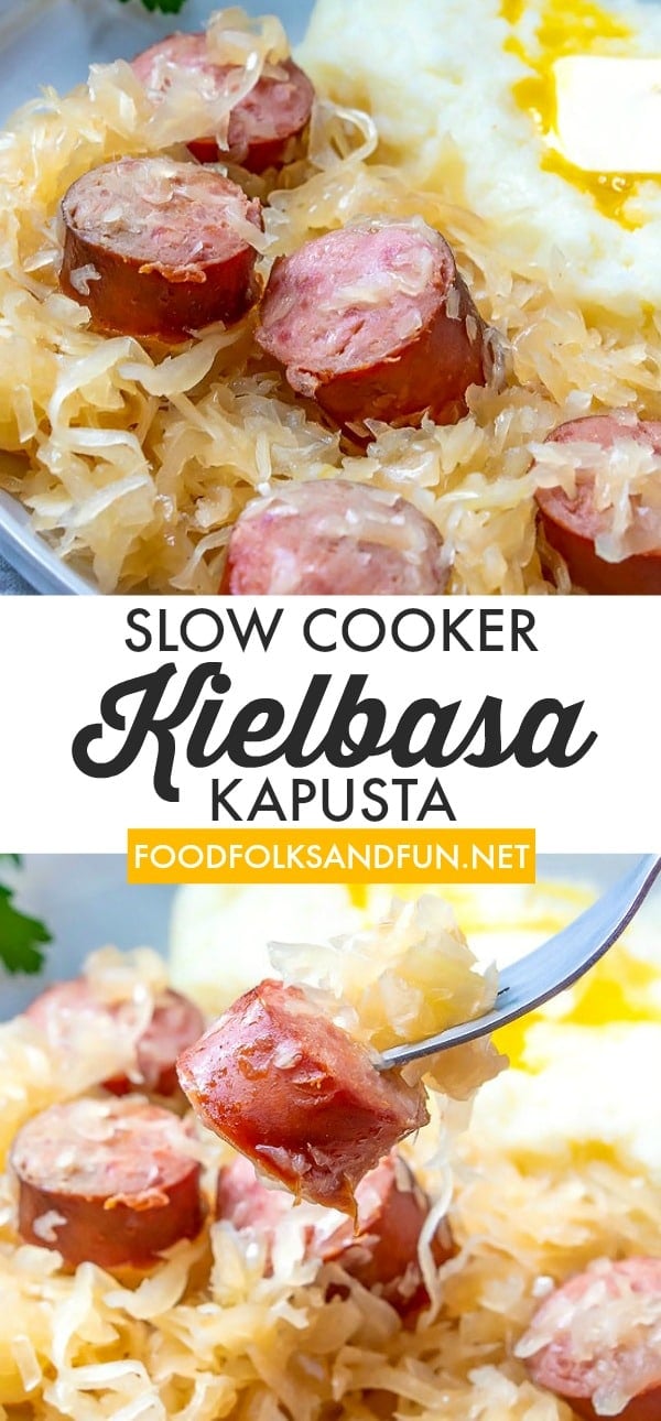 This recipe for Kielbasa Kapusta is my family’s traditional Polish Kapusta recipe made in a slow cooker! via @foodfolksandfun