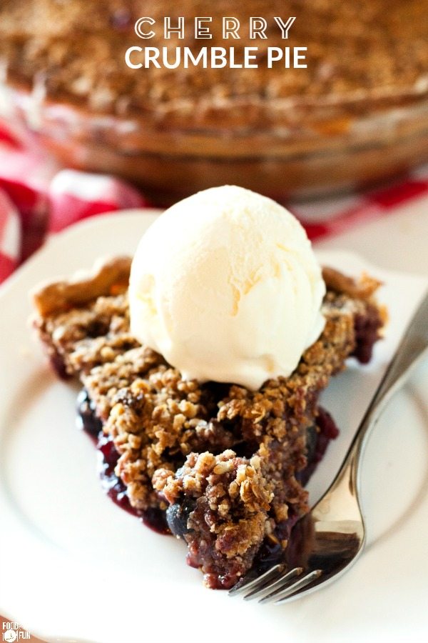 Cherry Crumble Pie • Food, Folks and Fun
