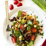 This Garden Bean Salad is perfect as a barbecue side dish, lunch, or even hearty enough for dinner! Plus is easy to make and easy on the budget!