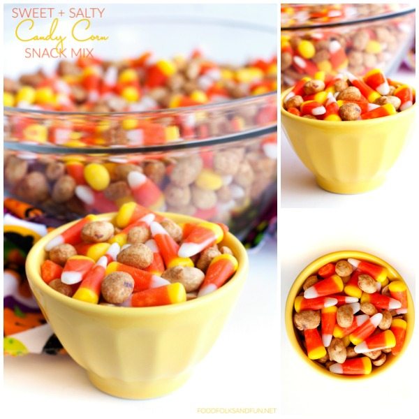 As if candy corn wasn’t addicting enough, this Candy Corn Snack Mix is the perfect combination of salty and sweet that just makes it irresistible.