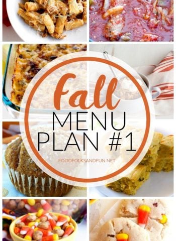 a collage of various dinner recipes for Fall with text overlay for Pinterest