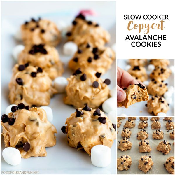 Picture collage of Avalanche Cookies for Facebook. 