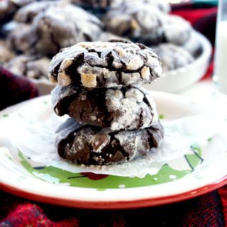 Chocolate Crinkle Cookies with Hazelnuts