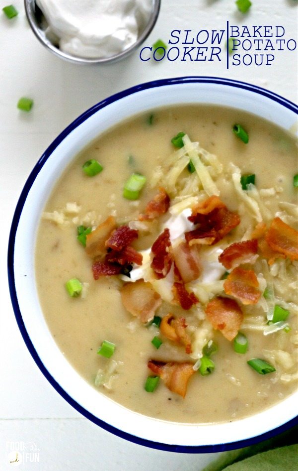 This Slow Cooker Loaded Baked Potato Soup is a winter classic. It's some serious comfort food, and perfect for busy weeknights. 