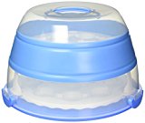 A plastic cupcake storage container