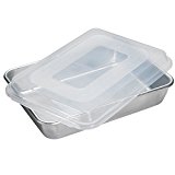 8x13 metal baking dish with a lid