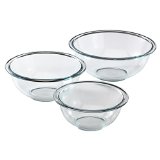 glass mixing bowls of various sizes