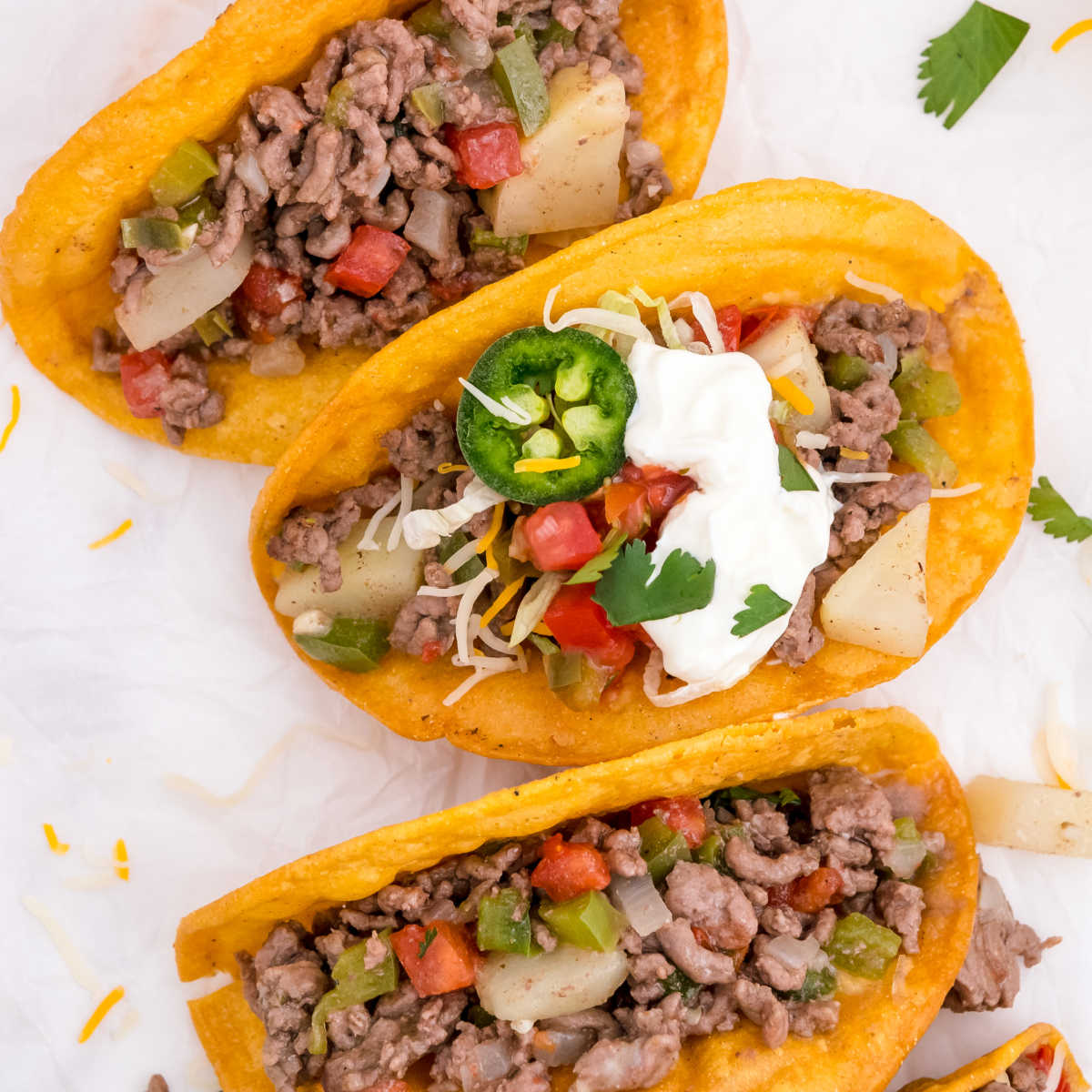 Picadillo Tacos - Crispy Beef and Potato Tacos • Food Folks and Fun