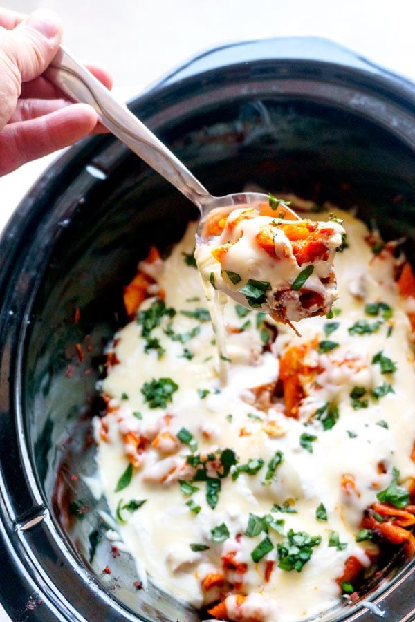 Baked Ziti in a slow cooker
