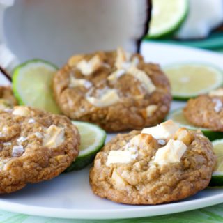 White Chocolate Macadamia Nut Cookies with Lime Zest and Sea Salt
