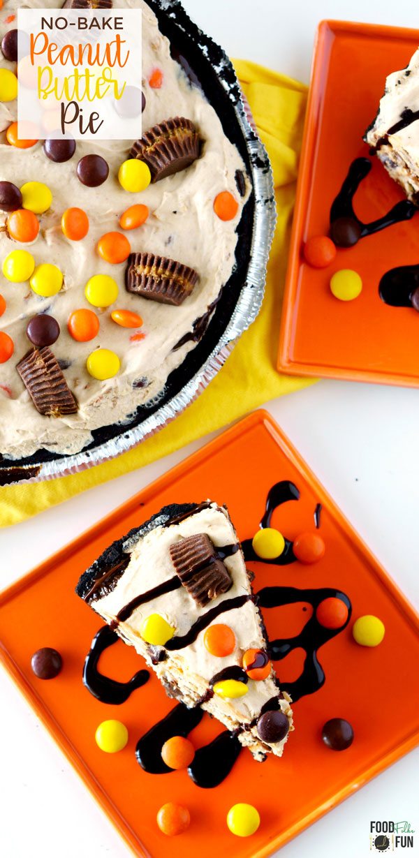 Frozen Peanut Butter Pie loaded with Reese's!