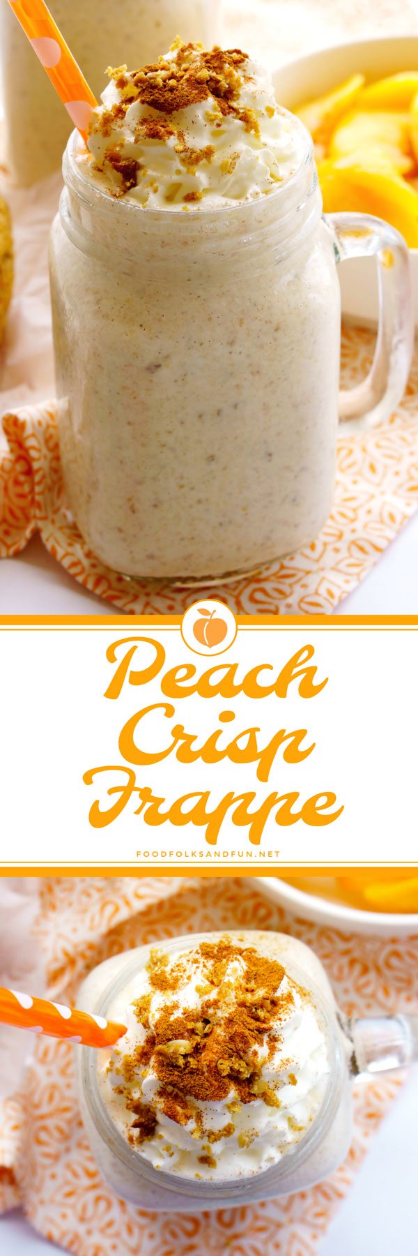 Peach Crisp made into a Frappe