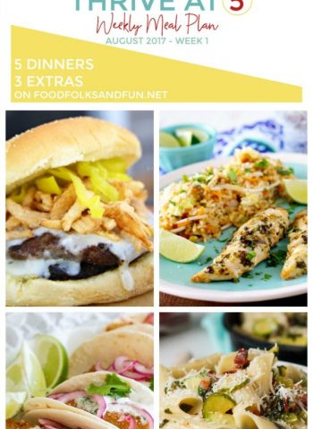 A collage of different dinner ideas with text overlay for pinterest