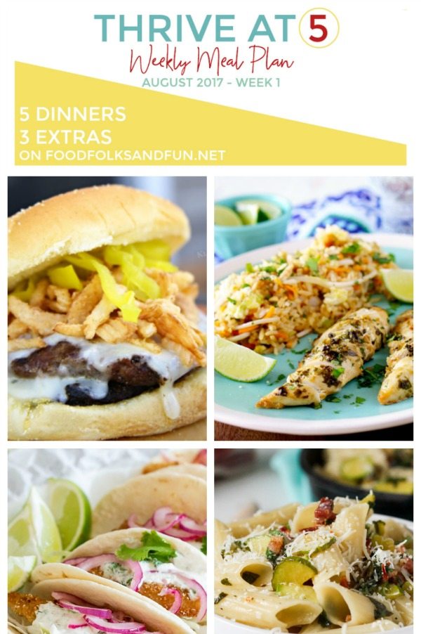 A collage of different dinner ideas with text overlay for pinterest