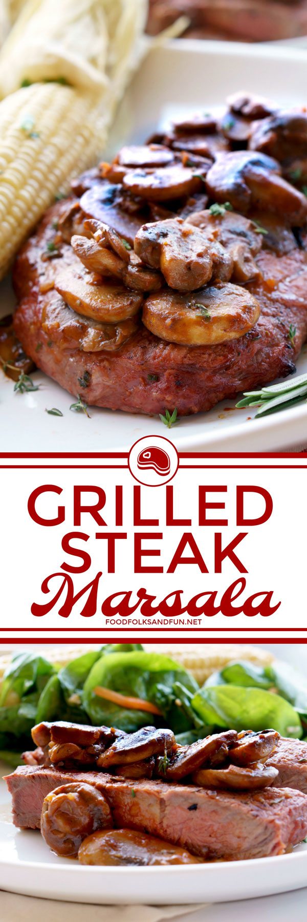 Grilled Steak Marsala recipe for easy weeknight dinners or entertaining
