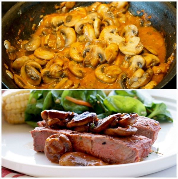 Step 5 of how to make Grilled Steak Marsala