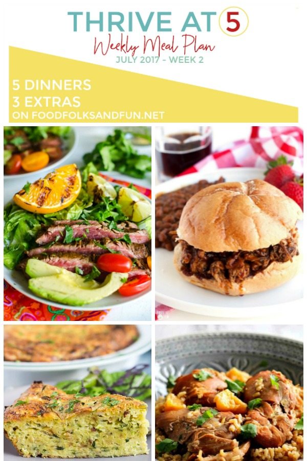 A collage of dinner options with text overlay for Pinterest