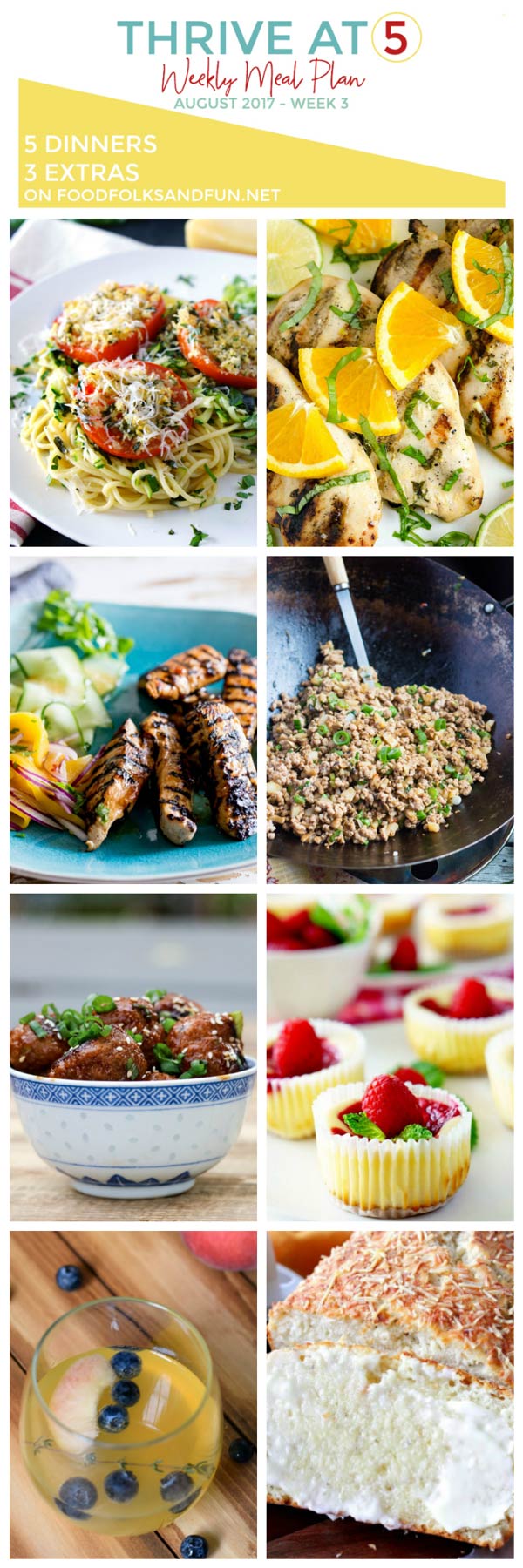 Meal Plan for August week 3