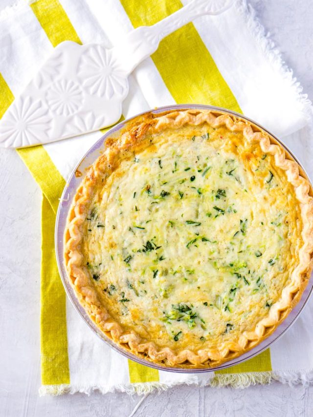 Zucchini Quiche with Basil Story