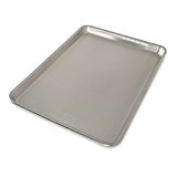 A metal baking sheet