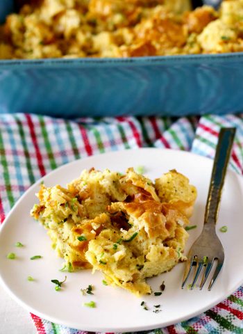Best-ever Savory Bread Pudding recipe