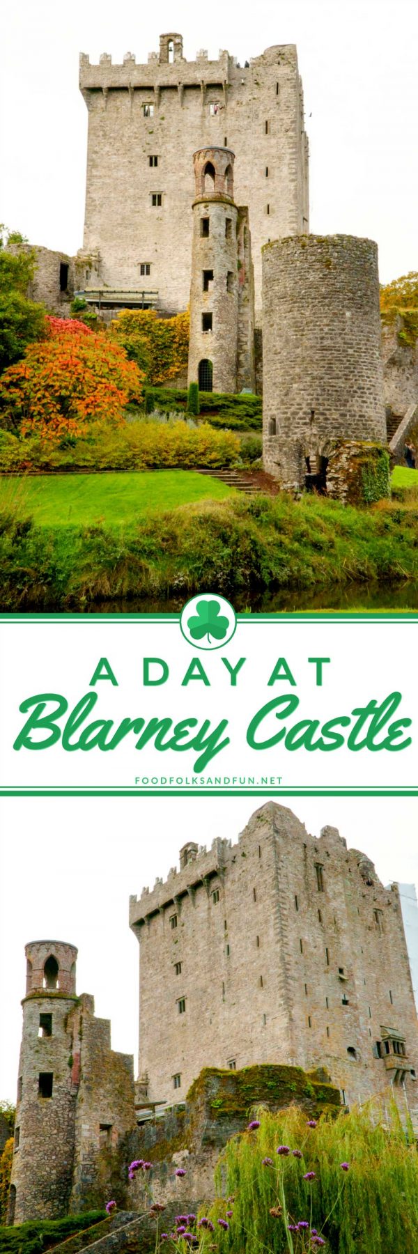 Visiting Blarney Castle and the castle grounds.
