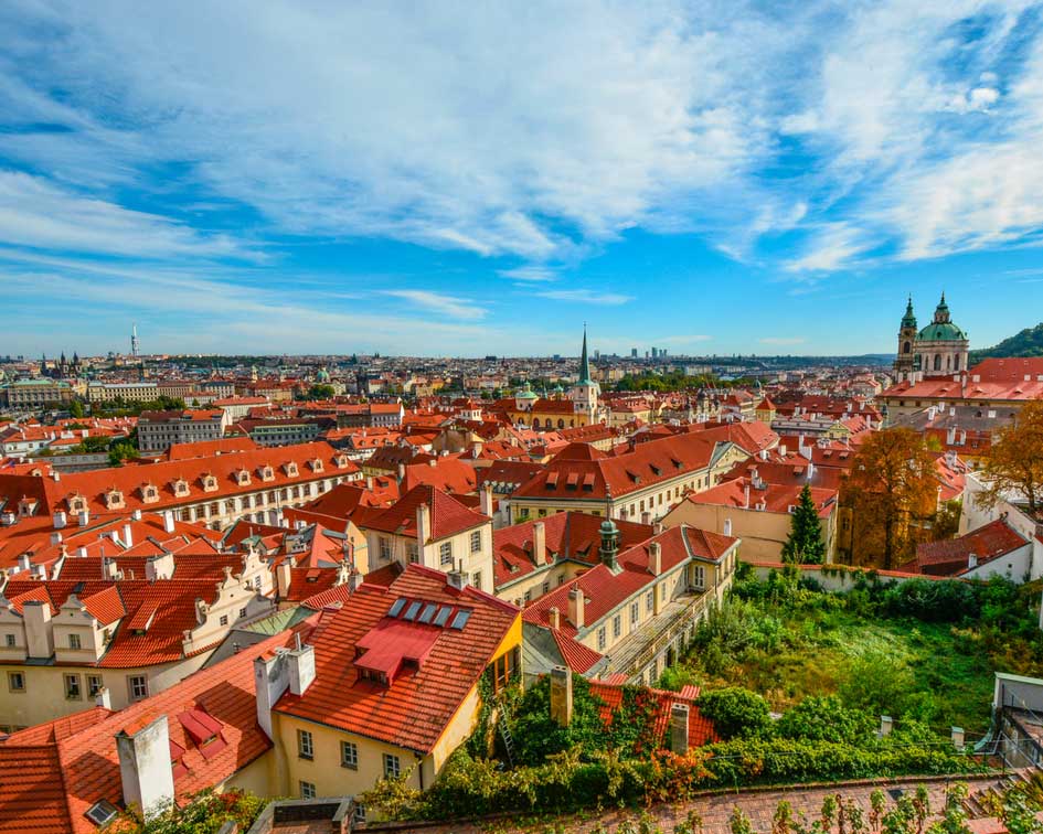 Beautiful views of Prague
