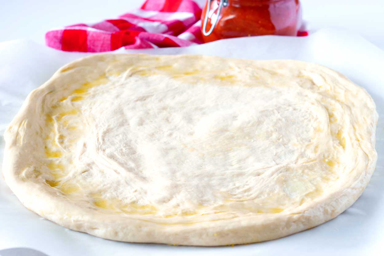 Making the best pizza dough at home.