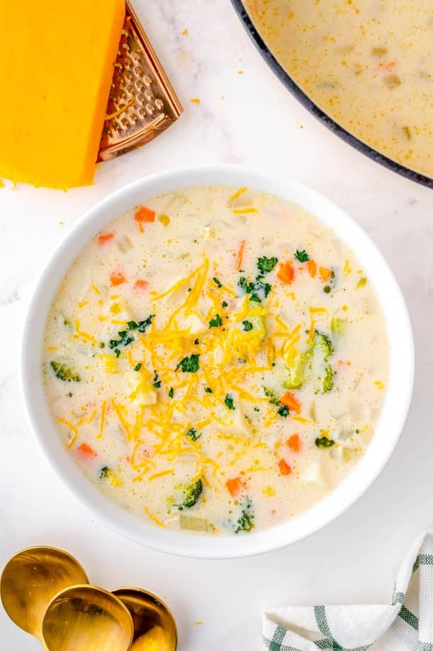Creamy Vegetable Soup • Food Folks and Fun