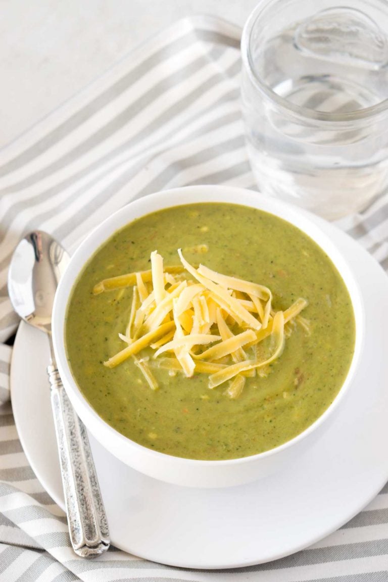 Low Carb Slow Cooker Broccoli Cheese Soup