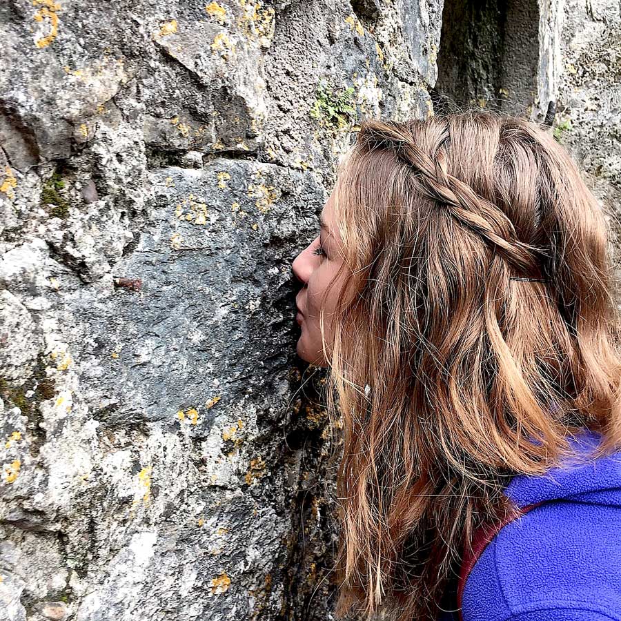 I'm not kissing the Blarney Stone!