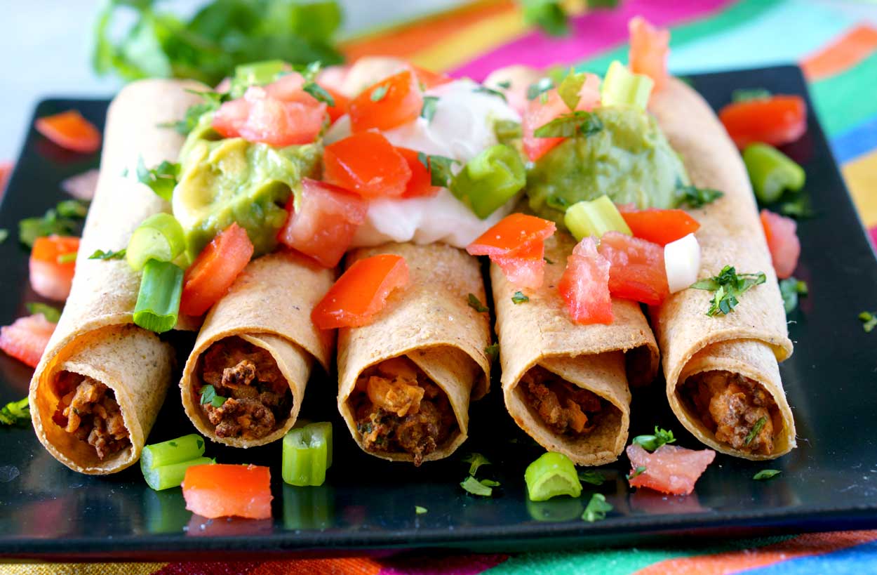 Oven-Baked Beef Taquitos
