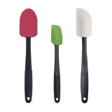 three rubber spatulas