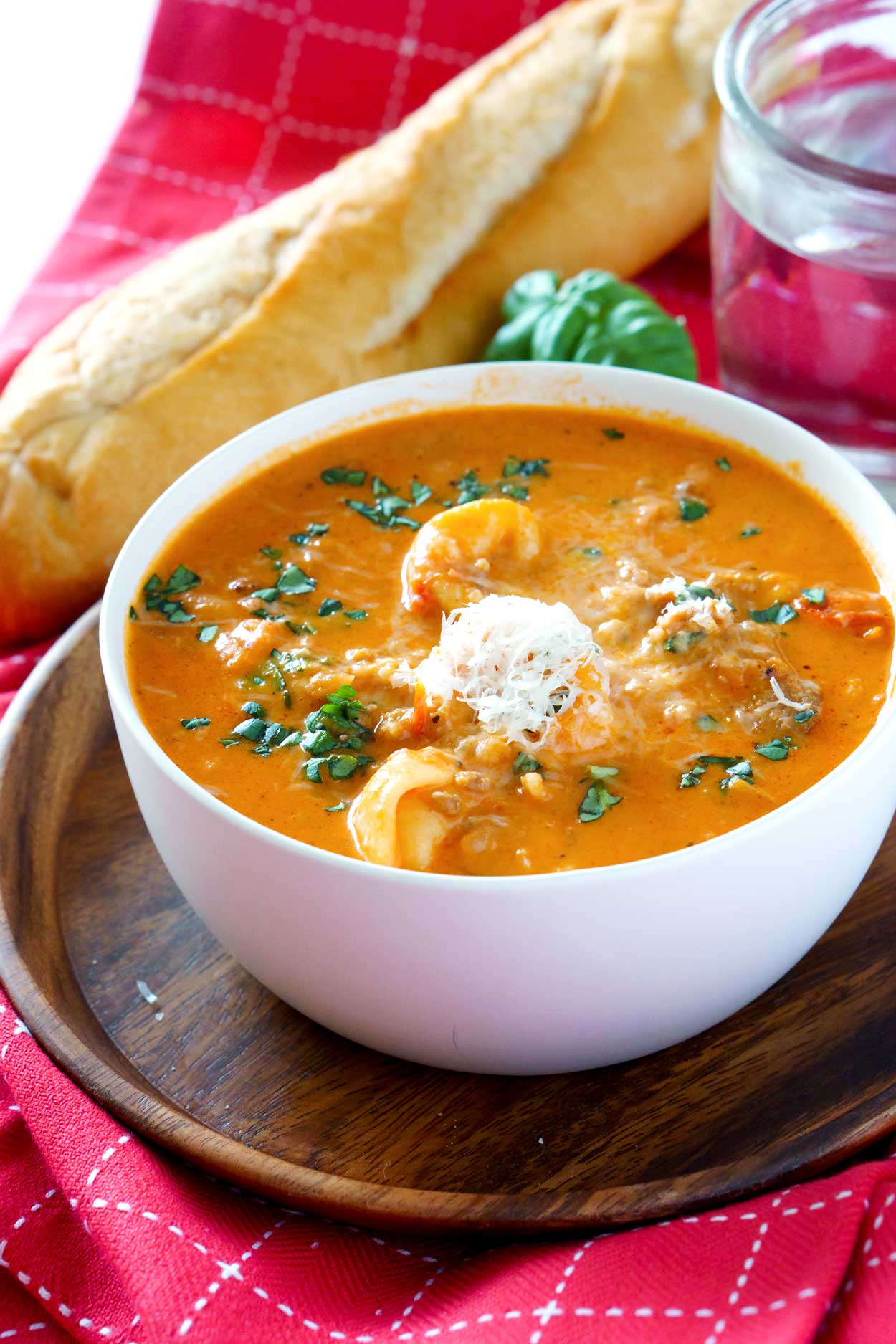 Best-ever Creamy Tomato Tortellini Soup recipe
