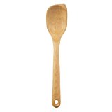 a wooden mixing spoon