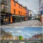 A collage of a night out in LImerick, Ireland with text overlay for Pinterest