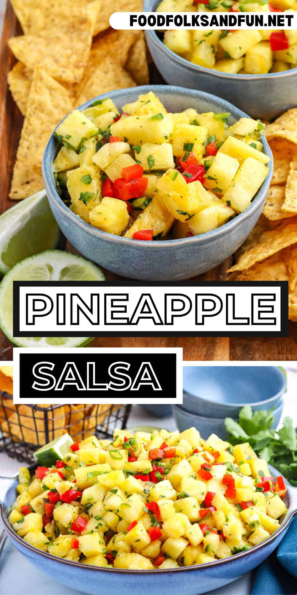 This easy pineapple salsa recipe is beautifully colorful, sweet, and versatile! I use it as a side dish, an appetizer, or a topping on tacos, chicken, pork, or even steak. Plus, it’s great for canning so you can enjoy it year-round!
 via @foodfolksandfun