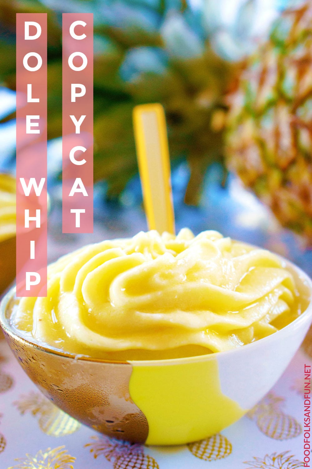 All you need are just 3 ingredients and 5 minutes to make this Dole Whip copycat recipe!