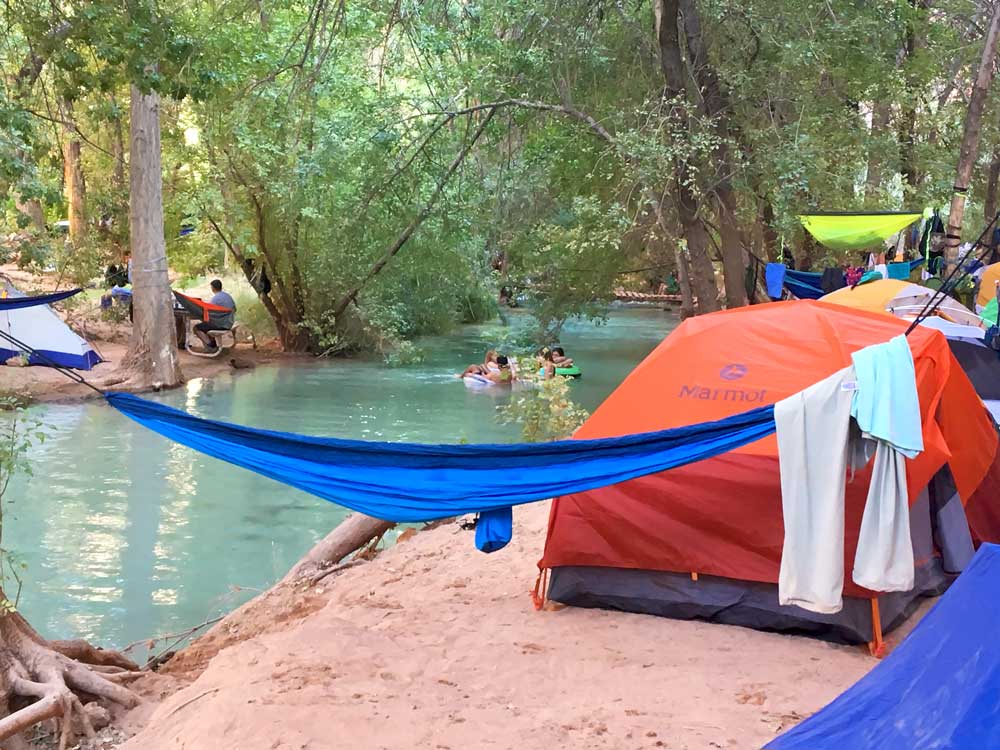 Pro Tip: grab a campsite by the creek, it's a few degrees cooler!