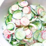 The best Creamy Cucumber Salad recipe!