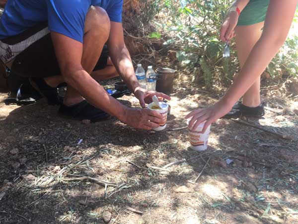 Bring propane for cooking food at Havasupai campground. 