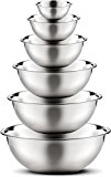 Various sizes of metal mixing bowls