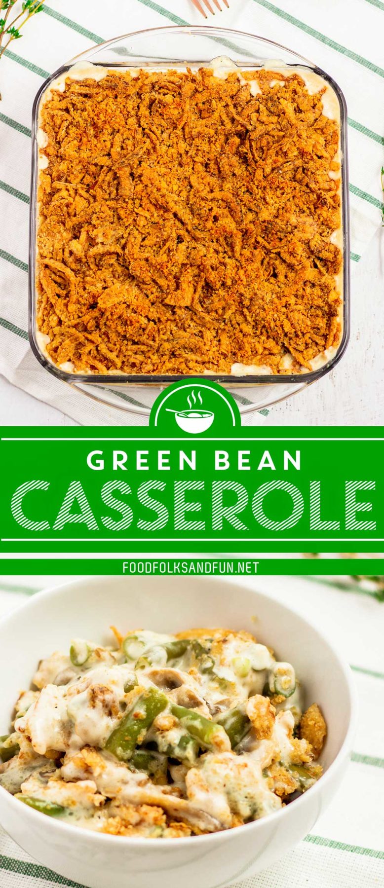 Make Ahead Green Bean Casserole recipe