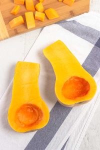 Butternut Squash sliced in two