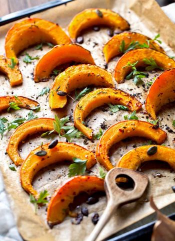 Butternut Squash Slices with Herbs