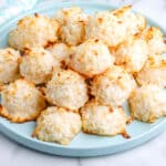 Coconut Macaroons on a serving platter.