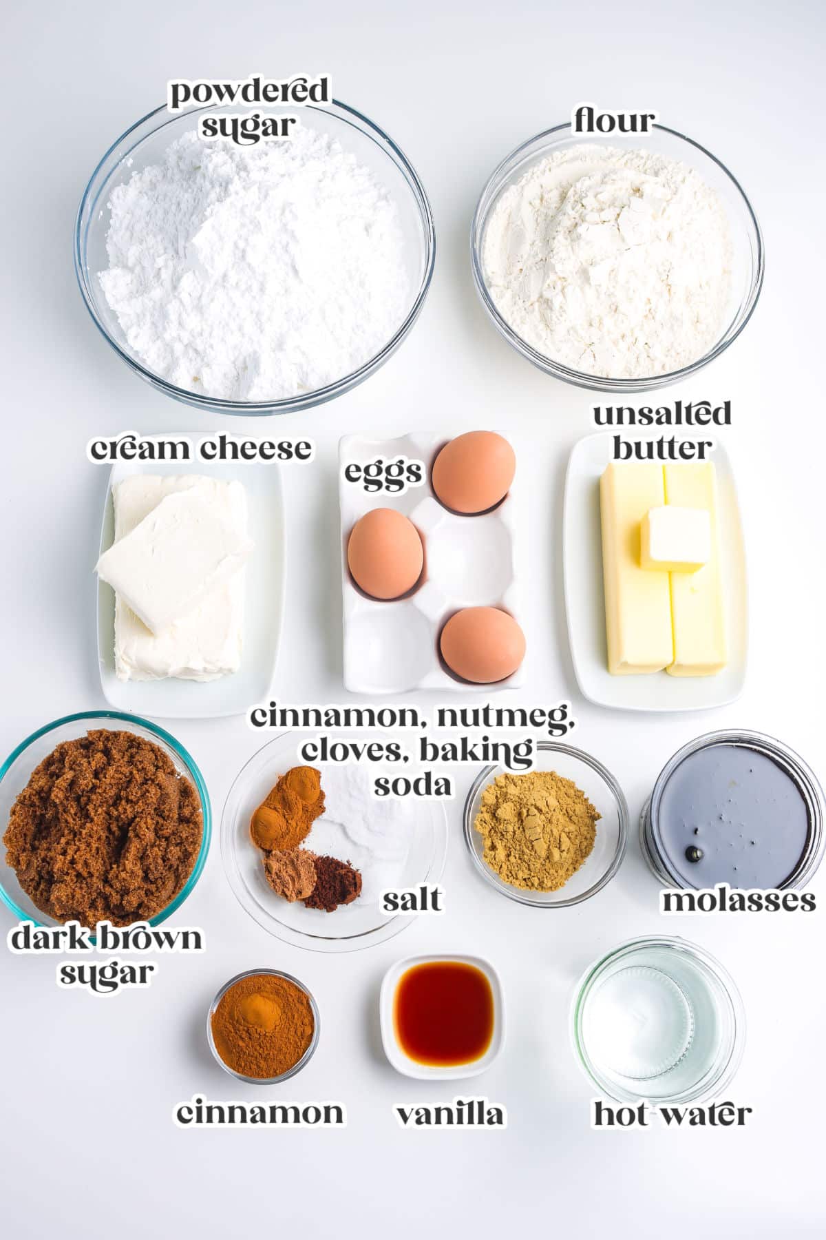The ingredients with text overlay labeling each.
