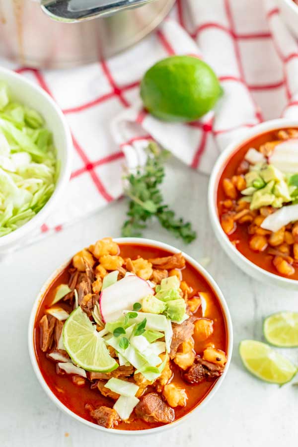 New Mexico Posole in a bowl